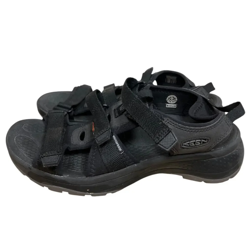 KEEN Women’s 9.5 Black Waterproof Sport Hiking Trail Sandals Outdoor Gorpcore